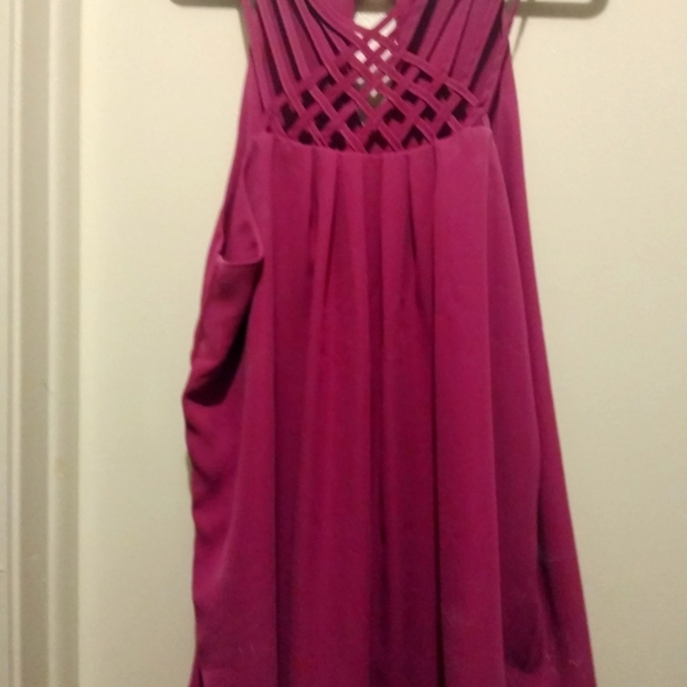Sleeveless shirt purple